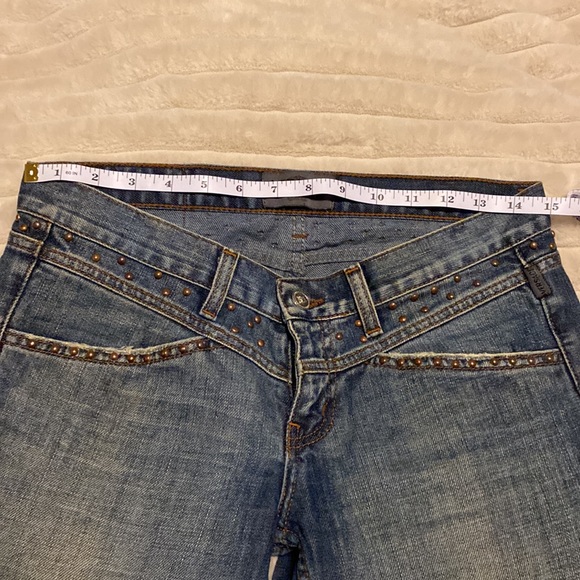 Versace Studed Medusa Logo Design Back Pockets Blue Jeans European size 29/30 - Picture 4 of 14